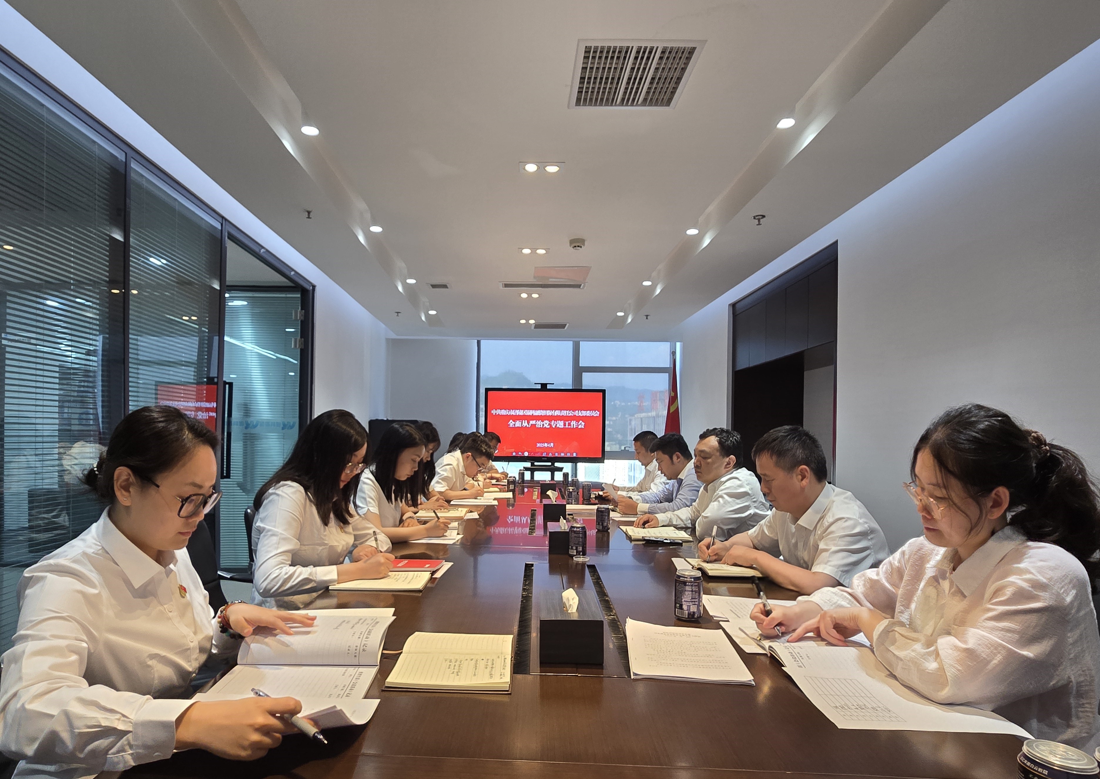 银科党支部组织召开全面从严治党专题工作会